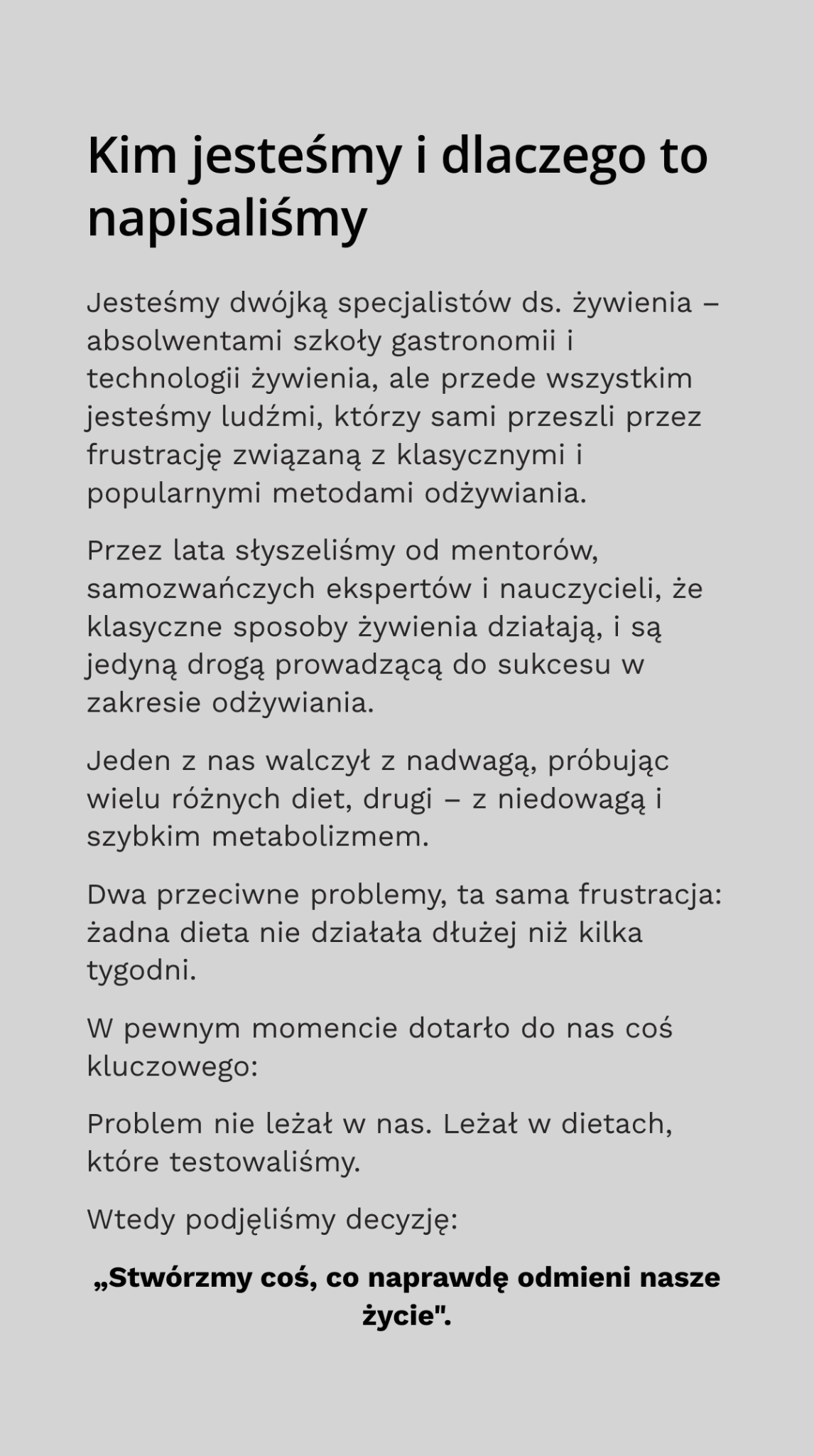 Kim jesteśmy i dlaczego to napisaliśmy